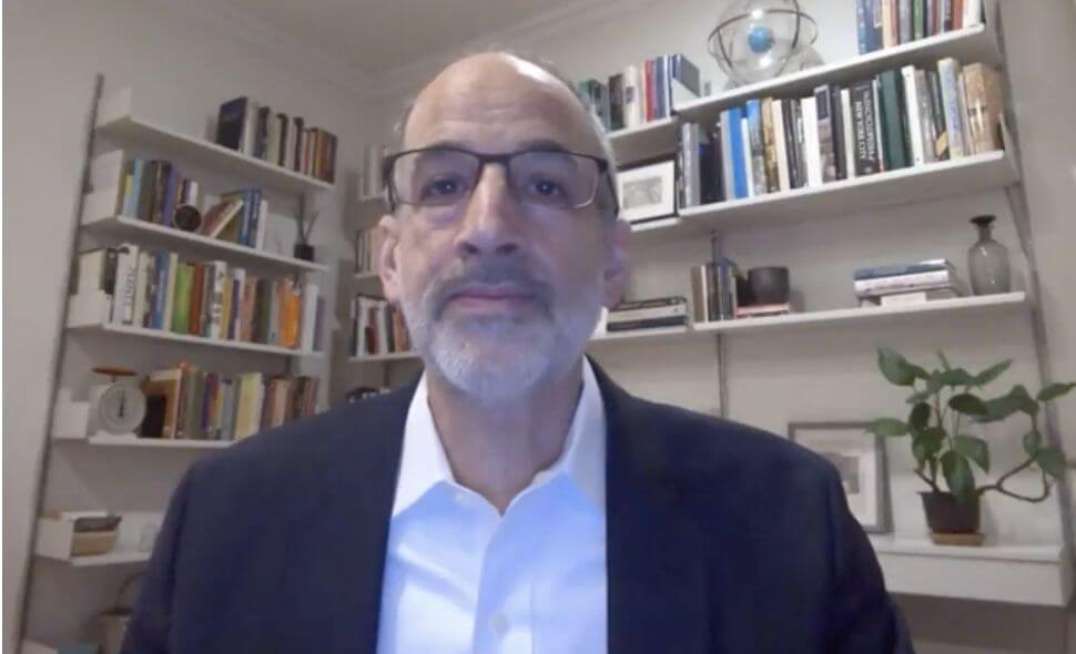 In a still taken from a video National Student Clearing House Research Center Executive Director Doug Shapiro discusses transfer trend implications